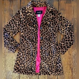 Leopard Print Faux Fur Coat Formula X